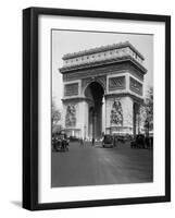 1920s Arc De Triomphe with Cars Paris, France-null-Framed Photographic Print