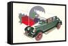 1920S Automobile-Found Image Press-Framed Stretched Canvas