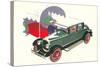 1920S Automobile-Found Image Press-Stretched Canvas