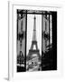 1920s Eiffel Tower Built 1889 Seen from Trocadero Wrought Iron Doors Paris,, France-null-Framed Photographic Print
