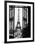 1920s Eiffel Tower Built 1889 Seen from Trocadero Wrought Iron Doors Paris,, France-null-Framed Photographic Print