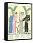 1920s Fashion Illustratiion-null-Framed Stretched Canvas