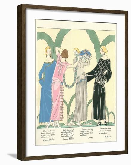 1920s Fashion Illustratiion-null-Framed Art Print