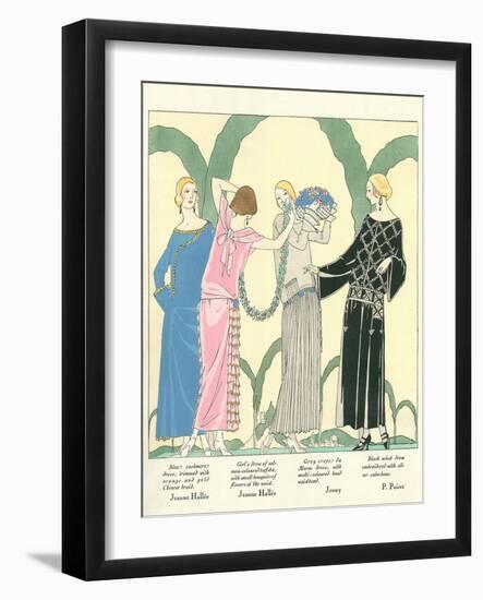 1920s Fashion Illustratiion-null-Framed Art Print