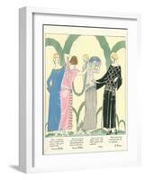 1920s Fashion Illustratiion-null-Framed Art Print