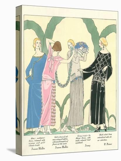 1920s Fashion Illustratiion-null-Stretched Canvas