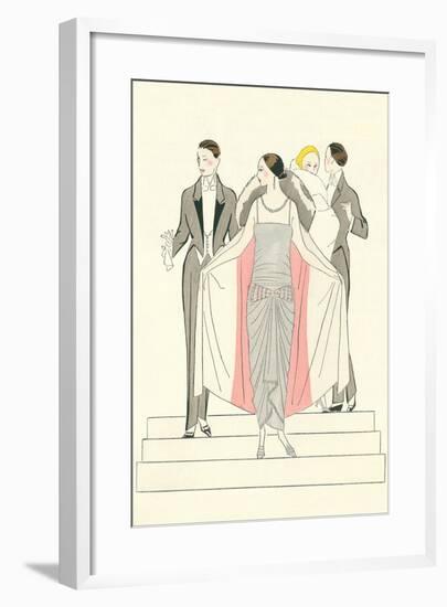 1920s Fashion Illustratiion-null-Framed Art Print