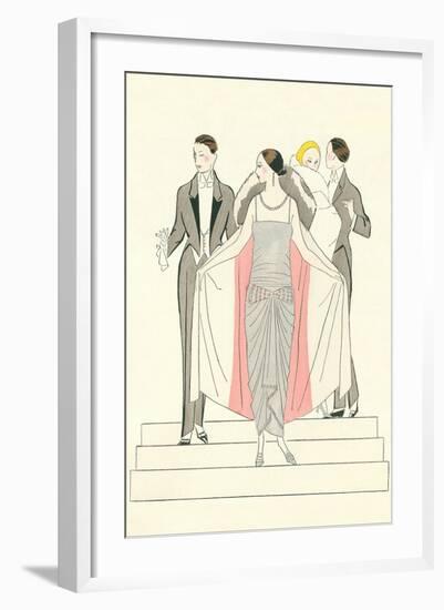 1920s Fashion Illustratiion-null-Framed Art Print