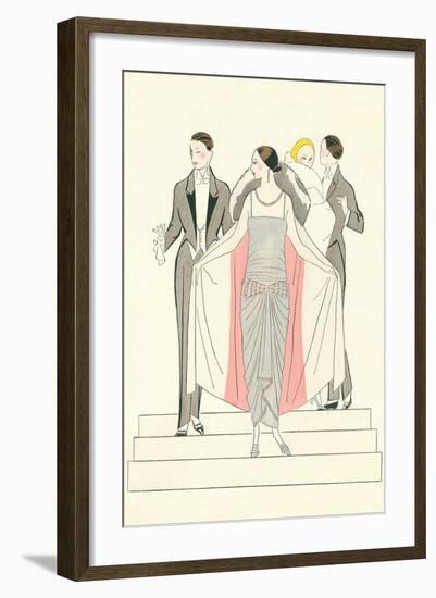 1920s Fashion Illustratiion-null-Framed Art Print