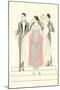 1920s Fashion Illustratiion-null-Mounted Art Print