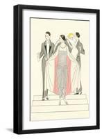 1920s Fashion Illustratiion-null-Framed Art Print