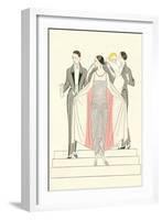 1920s Fashion Illustratiion-null-Framed Art Print