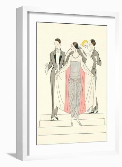 1920s Fashion Illustratiion-null-Framed Art Print