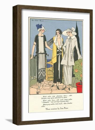 1920s Fashion Illustratiion-null-Framed Art Print