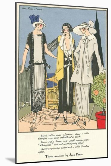 1920s Fashion Illustratiion-null-Mounted Art Print