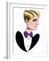 1920s fashion: tuxedo and bow tie-Neale Osborne-Framed Giclee Print