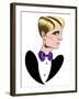 1920s fashion: tuxedo and bow tie-Neale Osborne-Framed Giclee Print