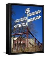 1920s Filling Station, Historic Route 66, Luther, Oklahoma-Richard Cummins-Framed Stretched Canvas