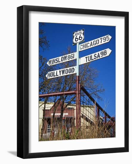 1920s Filling Station, Historic Route 66, Luther, Oklahoma-Richard Cummins-Framed Photographic Print