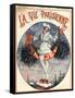 1920s France La Vie Parisienne Magazine Cover-null-Framed Stretched Canvas