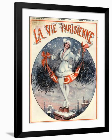 1920s France La Vie Parisienne Magazine Cover-null-Framed Giclee Print