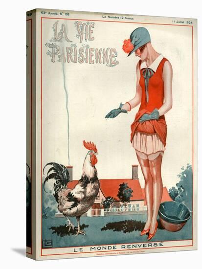 1920s France La Vie Parisienne Magazine Cover-null-Stretched Canvas