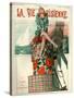 1920s France La Vie Parisienne Magazine Cover-null-Stretched Canvas