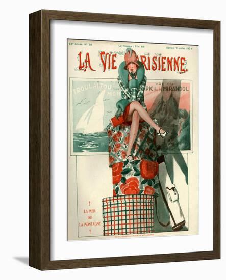 1920s France La Vie Parisienne Magazine Cover-null-Framed Giclee Print