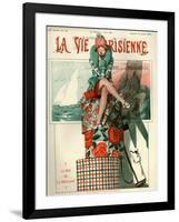 1920s France La Vie Parisienne Magazine Cover-null-Framed Premium Giclee Print