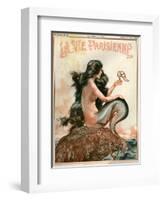 1920s France La Vie Parisienne Magazine Cover-null-Framed Giclee Print