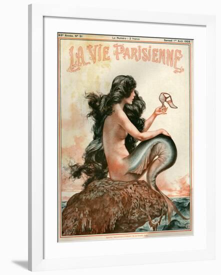 1920s France La Vie Parisienne Magazine Cover-null-Framed Giclee Print