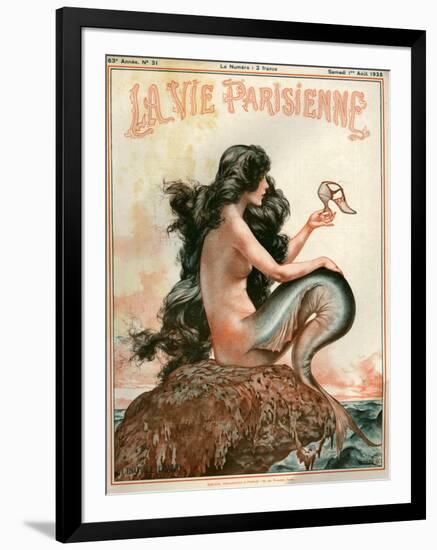 1920s France La Vie Parisienne Magazine Cover-null-Framed Giclee Print