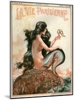 1920s France La Vie Parisienne Magazine Cover-null-Mounted Premium Giclee Print