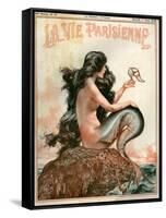 1920s France La Vie Parisienne Magazine Cover-null-Framed Stretched Canvas