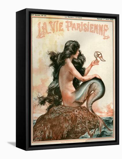 1920s France La Vie Parisienne Magazine Cover-null-Framed Stretched Canvas