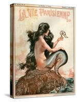 1920s France La Vie Parisienne Magazine Cover-null-Stretched Canvas