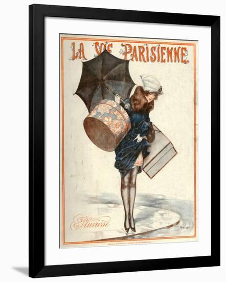 1920s France La Vie Parisienne Magazine Cover-null-Framed Giclee Print