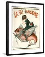 1920s France La Vie Parisienne Magazine Cover-null-Framed Giclee Print