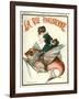 1920s France La Vie Parisienne Magazine Cover-null-Framed Premium Giclee Print