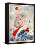 1920s France La Vie Parisienne Magazine Cover-null-Framed Stretched Canvas