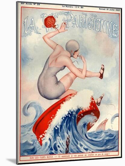 1920s France La Vie Parisienne Magazine Cover-null-Mounted Giclee Print