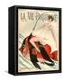 1920s France La Vie Parisienne Magazine Cover-null-Framed Stretched Canvas