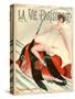 1920s France La Vie Parisienne Magazine Cover-null-Stretched Canvas