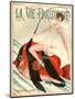 1920s France La Vie Parisienne Magazine Cover-null-Mounted Giclee Print