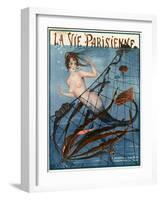 1920s France La Vie Parisienne Magazine Cover-null-Framed Giclee Print