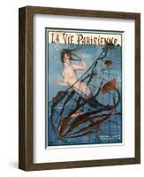 1920s France La Vie Parisienne Magazine Cover-null-Framed Giclee Print