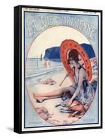 1920s France La Vie Parisienne Magazine Cover-null-Framed Stretched Canvas