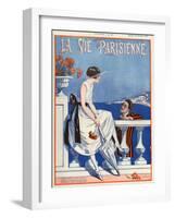 1920s France La Vie Parisienne Magazine Cover-null-Framed Giclee Print