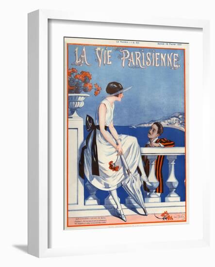 1920s France La Vie Parisienne Magazine Cover-null-Framed Giclee Print