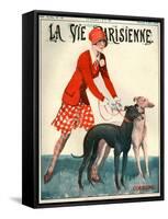 1920s France La Vie Parisienne Magazine Cover-null-Framed Stretched Canvas